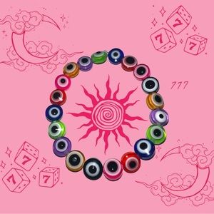 Handmade Colorful Evil Eye Bracelet 🌈